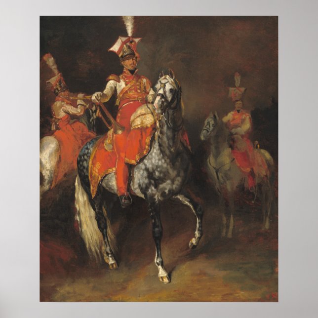 Affiche Napoleon's Guard - Théodore Gericault Fine Art (Devant)