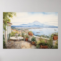 Napoli Serenity : Imprimantes d'aquarelle numériqu