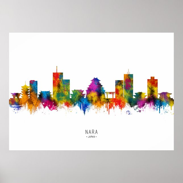Affiche Nara Japan Skyline (Devant)