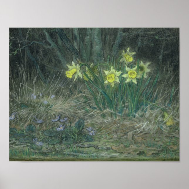 Affiche Narcissi and Violets, c.1867 (Devant)