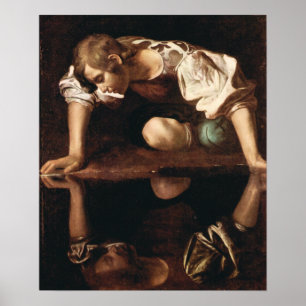 Affiche Narcissus par Caravaggio