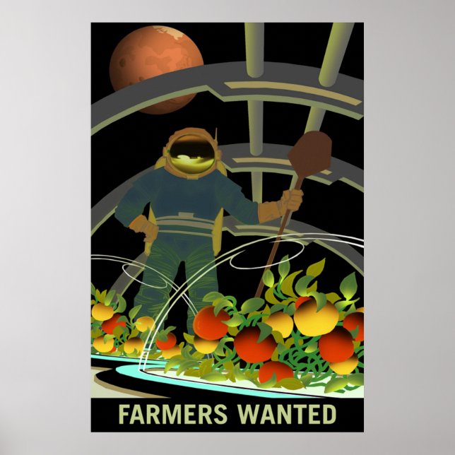Affiche NASA / Agriculteurs Recherchés / (Devant)