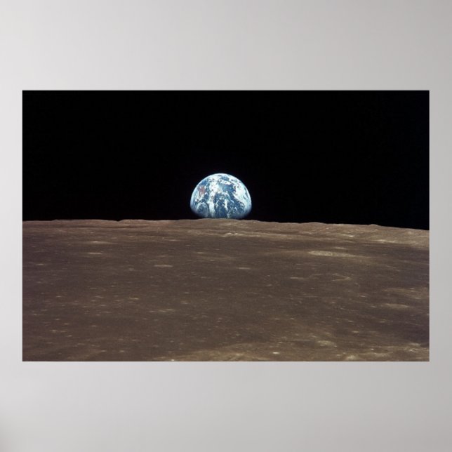 Affiche NASA / Earth View From Moon / (Devant)