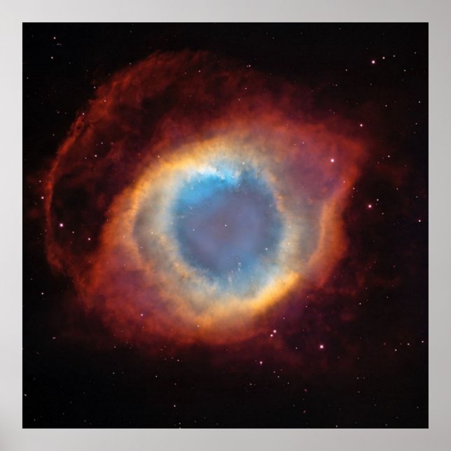 Affiche NASA / Helix Nebula / Aquarius / "OEil de Dieu" / (Devant)