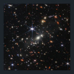 Affiche NASA James Webb SMACS 0723<br><div class="desc">Le télescope spatial James Webb de la NASA a produit l’image infrarouge la plus profonde et la plus nette de l’univers lointain à ce jour. Connue sous le nom de First Deep Field de Webb, cette image de galaxie cluster SMACS 0723 déborde de détails. Des milliers de galaxies - y...</div>
