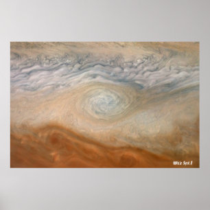 Affiche NASA/ Juno / Jupiter / White Spot Z /