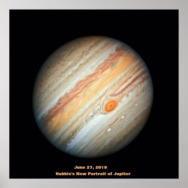 Affiche NASA / Jupiter / Le nouveau portrait de Jupiter de (Devant)