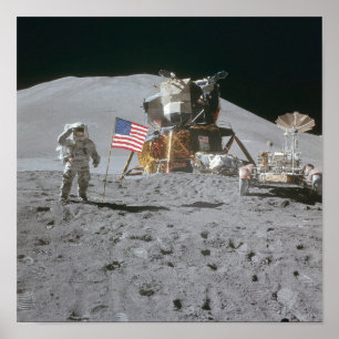 Affiche Nasa Moon Landing Apollo 15 Lunar Module 1971