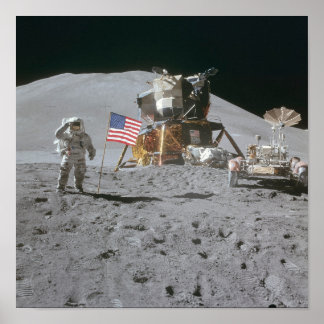 Affiche Nasa Moon Landing Apollo 15 Lunar Module 1971