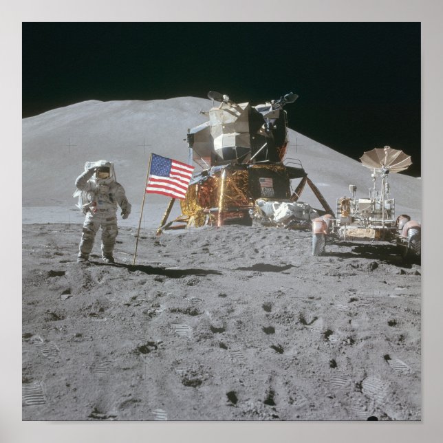 Affiche Nasa Moon Landing Apollo 15 Lunar Module 1971 (Devant)