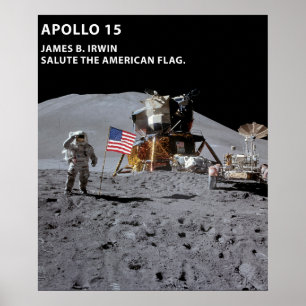 Affiche Nasa Moon Landing Apollo 15 Lunar Module 1971