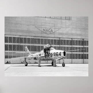Affiche NASA : République F84-F sur l'affiche de campagne 