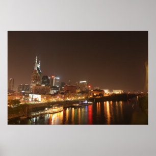 Affiche Nashville en mode Nuit