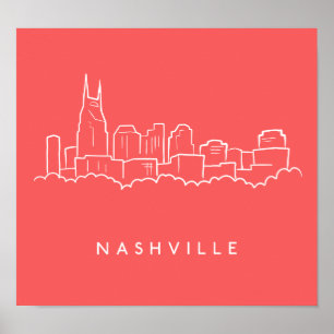 Affiche Nashville Skyline