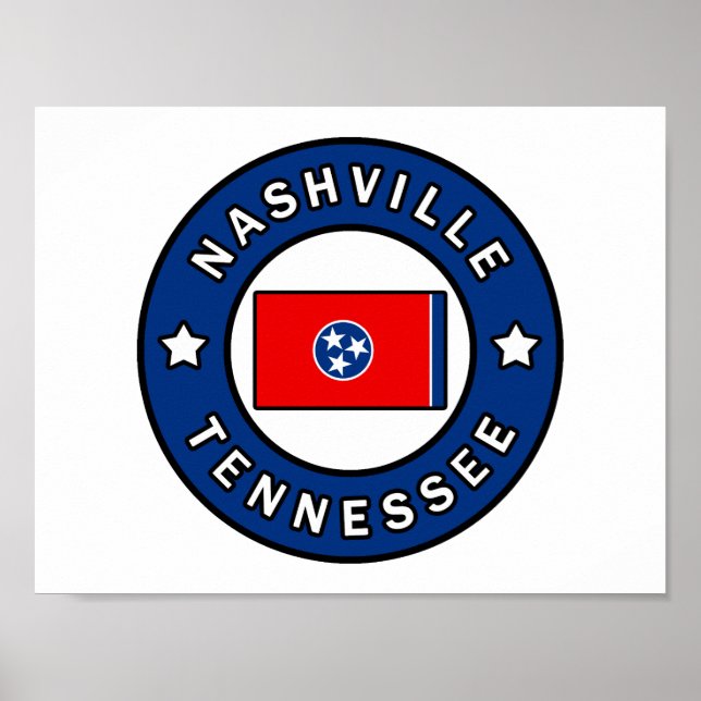 Affiche Nashville Tennessee (Devant)