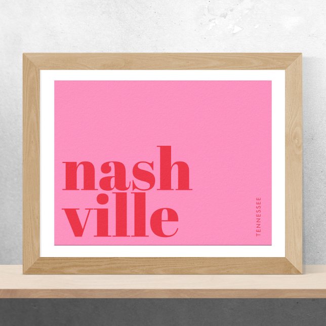Affiche Nashville Tennessee typography  (Créateur téléchargé)