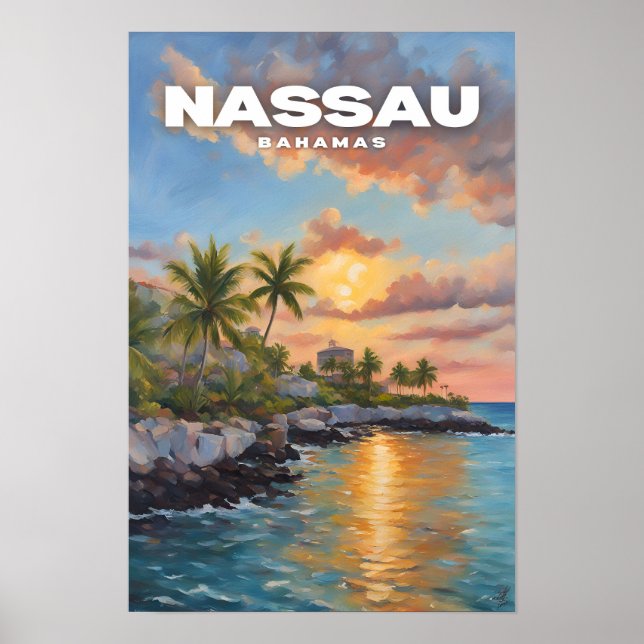 Affiche Nassau Bahamas (Devant)