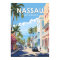 Nassau Bahamas Travel Art Vintage