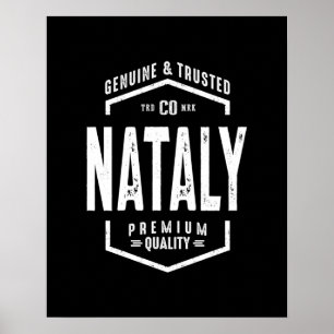 Affiche Natalal Nom personnalisé Cadeau Anniversaire
