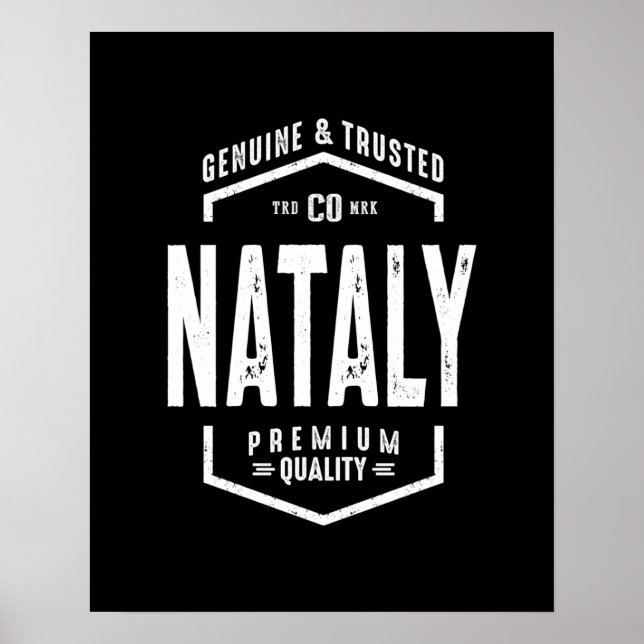 Affiche Natalal Nom personnalisé Cadeau Anniversaire (Devant)