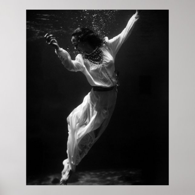 Affiche Natation Avec Dauphins : 1939 (Devant)