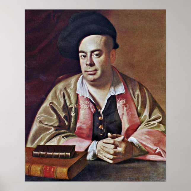 Affiche Nathaniel Hurd-portrait par John Singleton Copley (Devant)