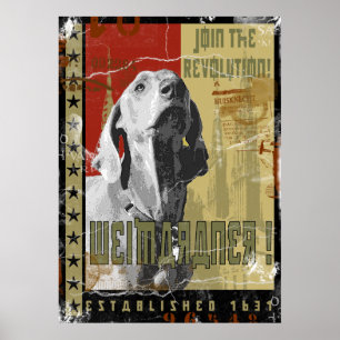 Affiche Nation Weimaraner : Weimaraner Vintage