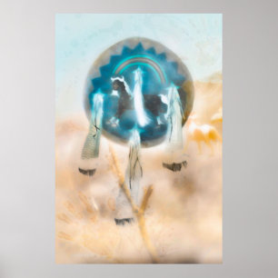 AFFICHE NATION WILD HORSE "COMANCHE STRONG"