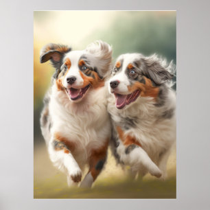 Affiche National Australian Shepherd Day, Chien australien