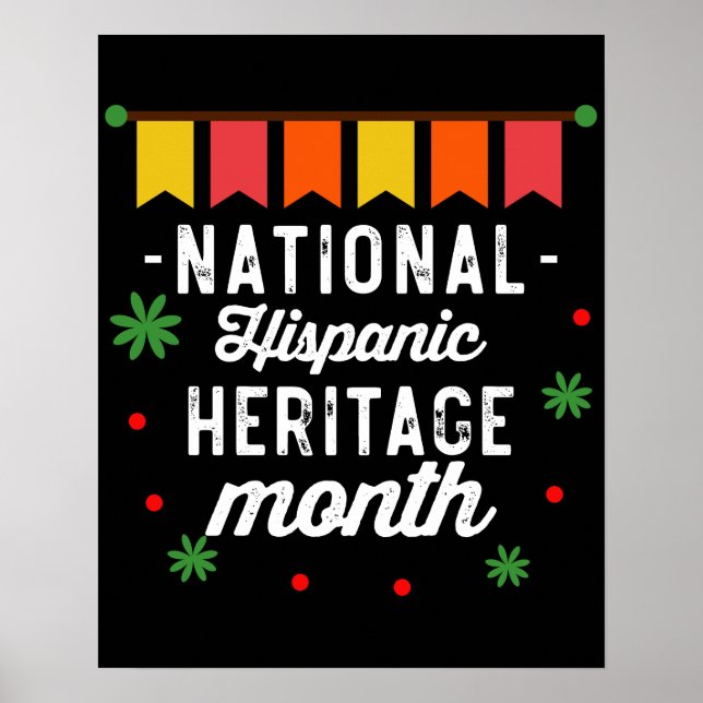 Affiche National Hispanic Heritage Month Funny Gift (Devant)