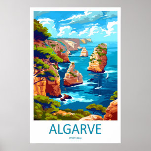Affiche nationale de l'Algarve Parc de voyage Ski