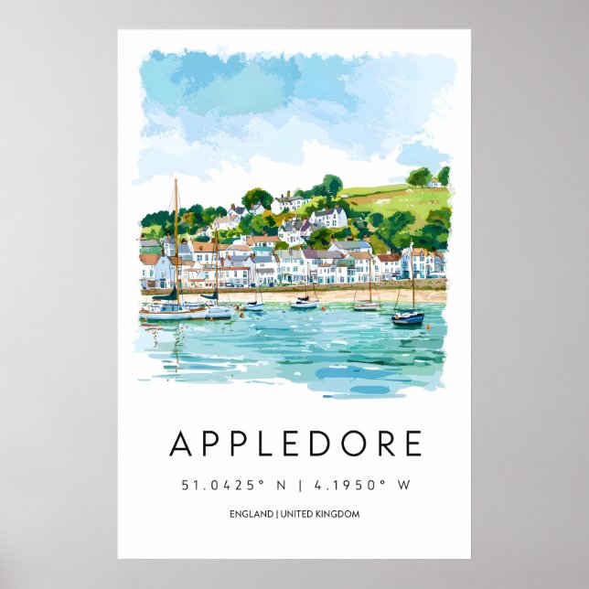 Affiche nationale de ski du parc aquarelle d'Apple (Devant)