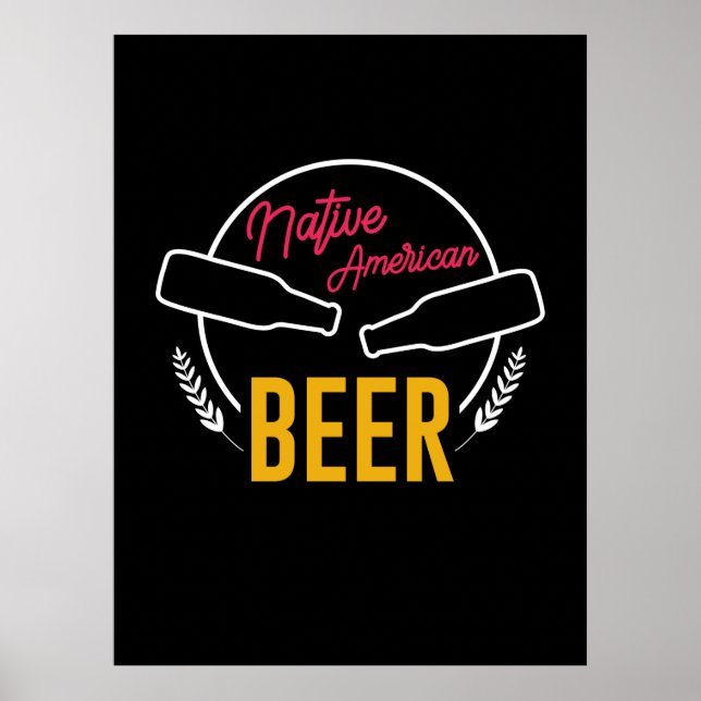 Affiche Native American Beer (Devant)