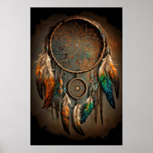 Affiche Native American Dreamcatcher Art Imprimer l'affich