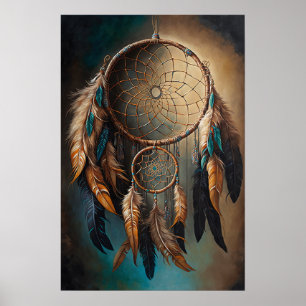 Affiche Native American Dreamcatcher Art Imprimer l'affich