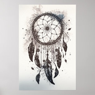 Affiche Native American Dreamcatcher Art Imprimer l'affich