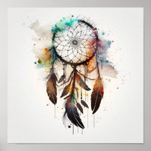 Affiche Native American Dreamcatcher Art Imprimer l'affich