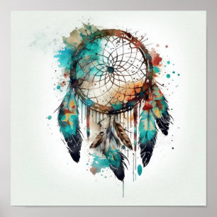 Affiche Native American Dreamcatcher Art Imprimer l'affich