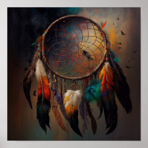 Affiche Native American Dreamcatcher Art Imprimer l'affich