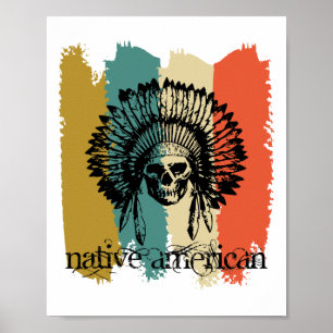 Affiche Native American Indigenous First Nation Indian
