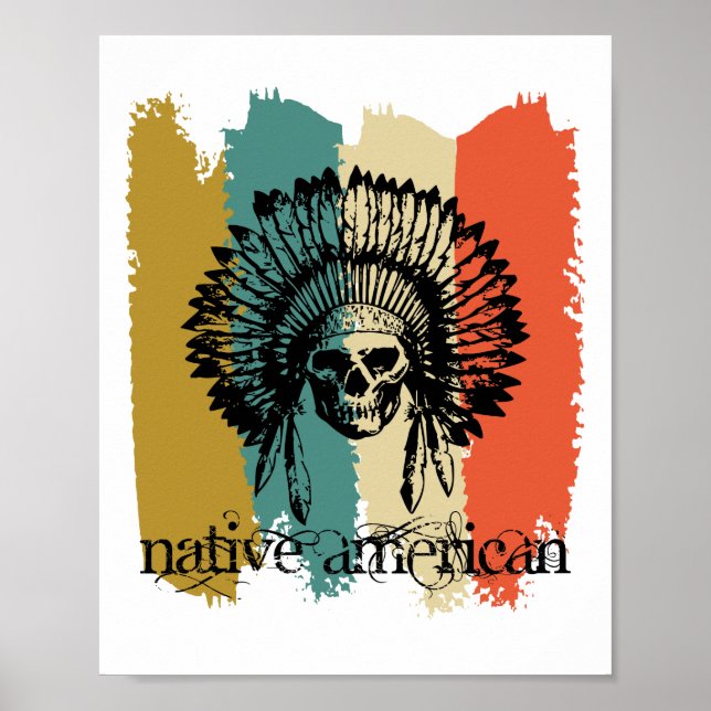 Affiche Native American Indigenous First Nation Indian (Devant)