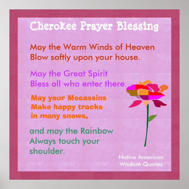 Affiche Native American Wisdom Quotes (Devant)