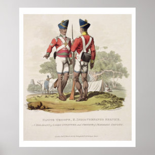 Affiche Native Troops in the East India Company's Service 