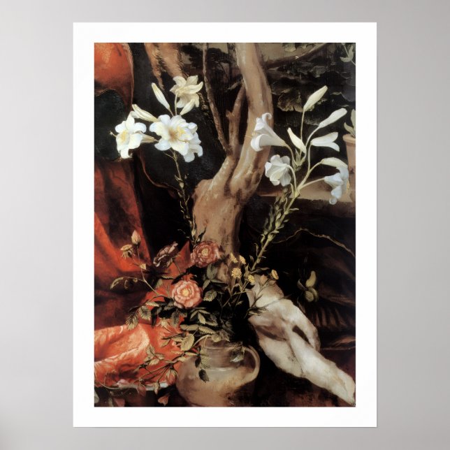 AFFICHE NATIVITÉ AVEC LIS BLANCS - MAGIE DE NOËL (Devant)