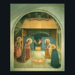Affiche Nativité de Fra Angelico<br><div class="desc">La Nativité de Fra Angelico, v.1440, représente l'enfant saint (Jésus-Christ) allongé dans une crèche avec ses parents (Marie et Joseph), entouré de bergers, d'animaux et de sages l'adorant. Marie Madeleine et Joseph sont ornés d'auréoles, tandis que Joseph semble âgé et a des poils faciaux gris doux qui révèlent la fatigue....</div>