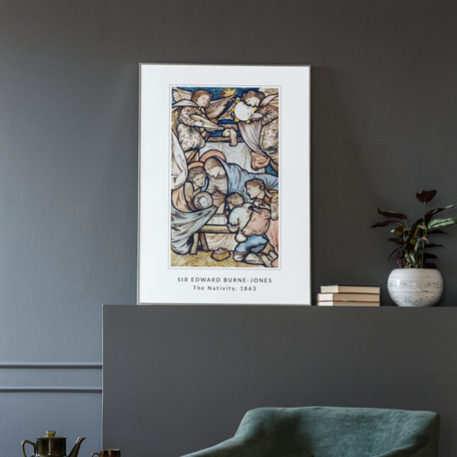 Affiche Nativité Jésus Naissance Vintage Noël (Créateur téléchargé)