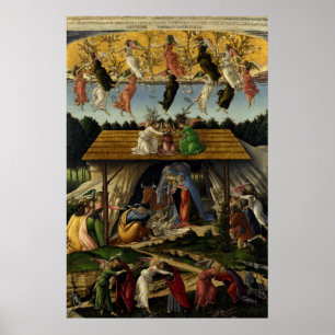Affiche NATIVITÉ MYSTIQUE de Sandro Botticelli ,Noël