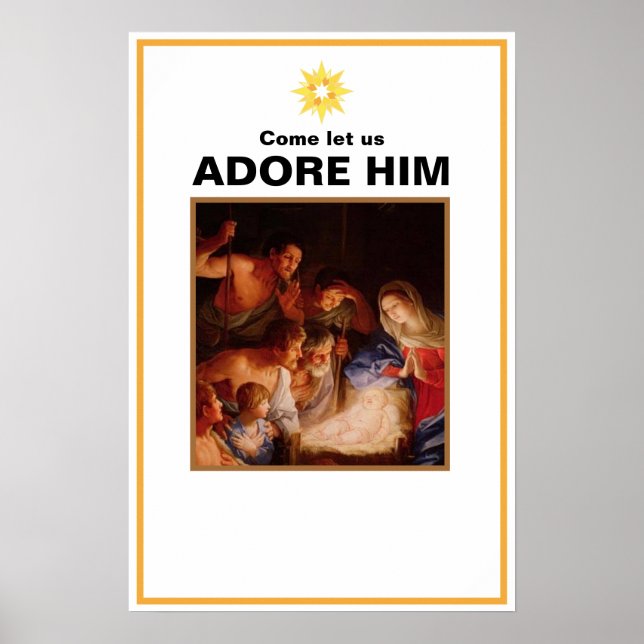 Affiche Nativité Noël (Devant)