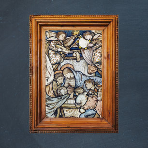 Affiche Nativité religieuse chrétienne de Noël Burne-Jones