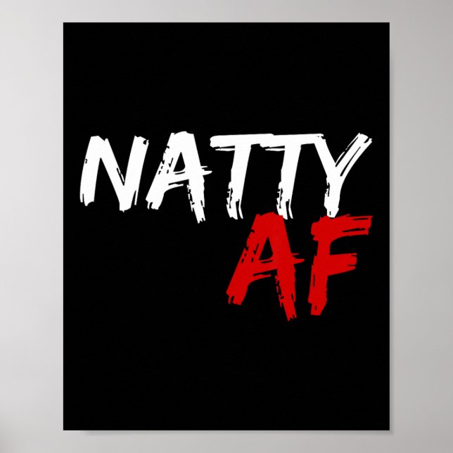 Affiche Natty Af Funny Bodybuilder Bodybuilding Workbuildi (Devant)